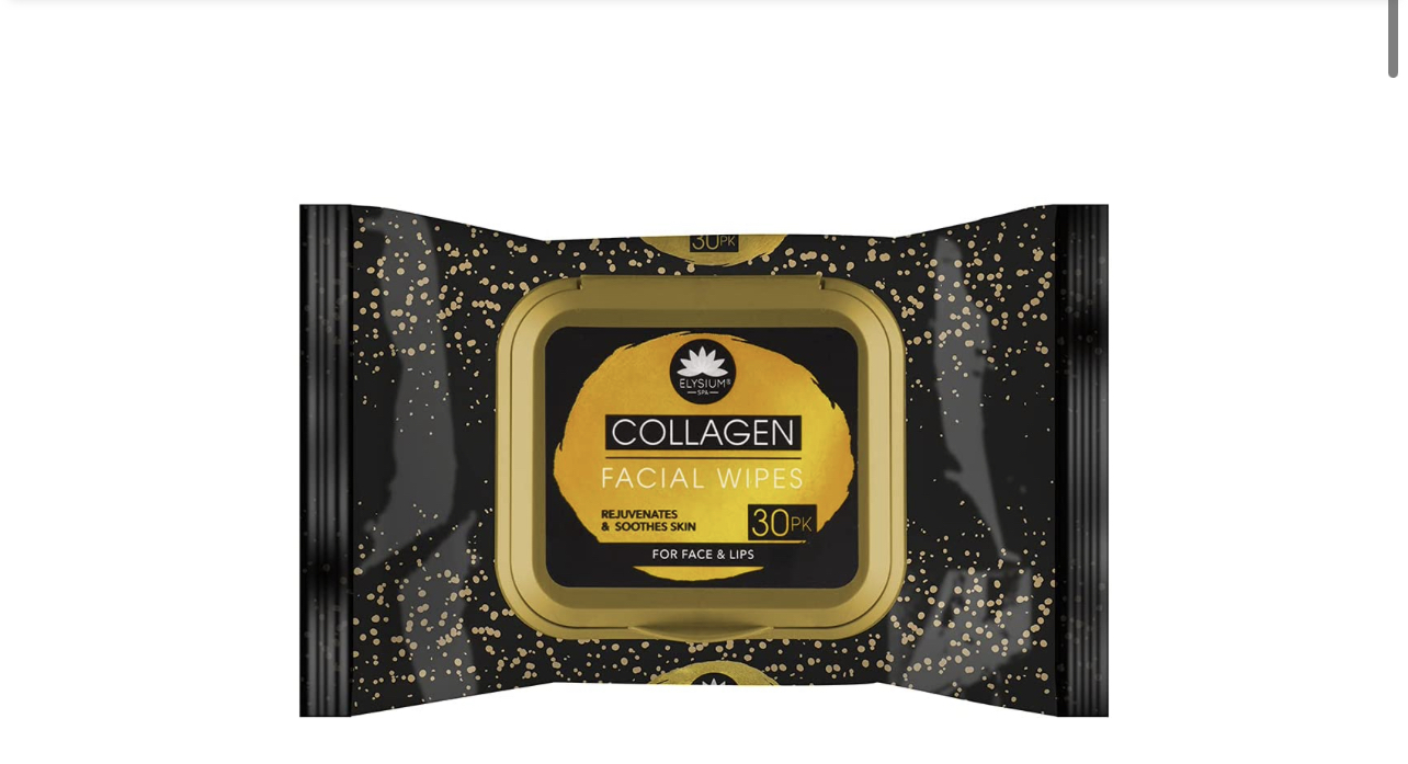 Collagen face wipes
