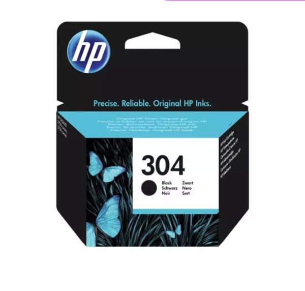 HP 304 Black Original Ink Cartridge & Instant Ink Compatible