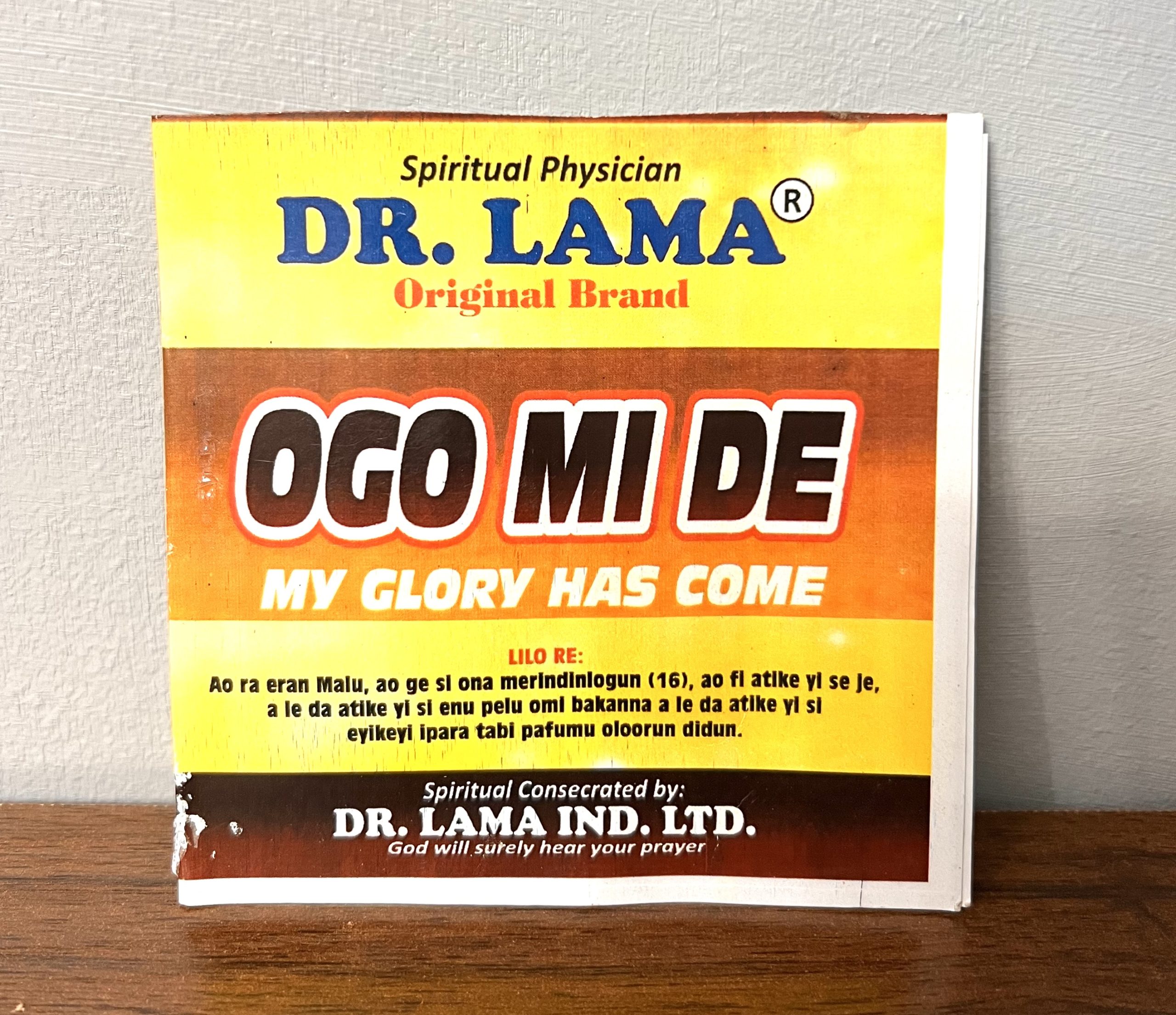 Glory restorer powder (Ogo mi de)