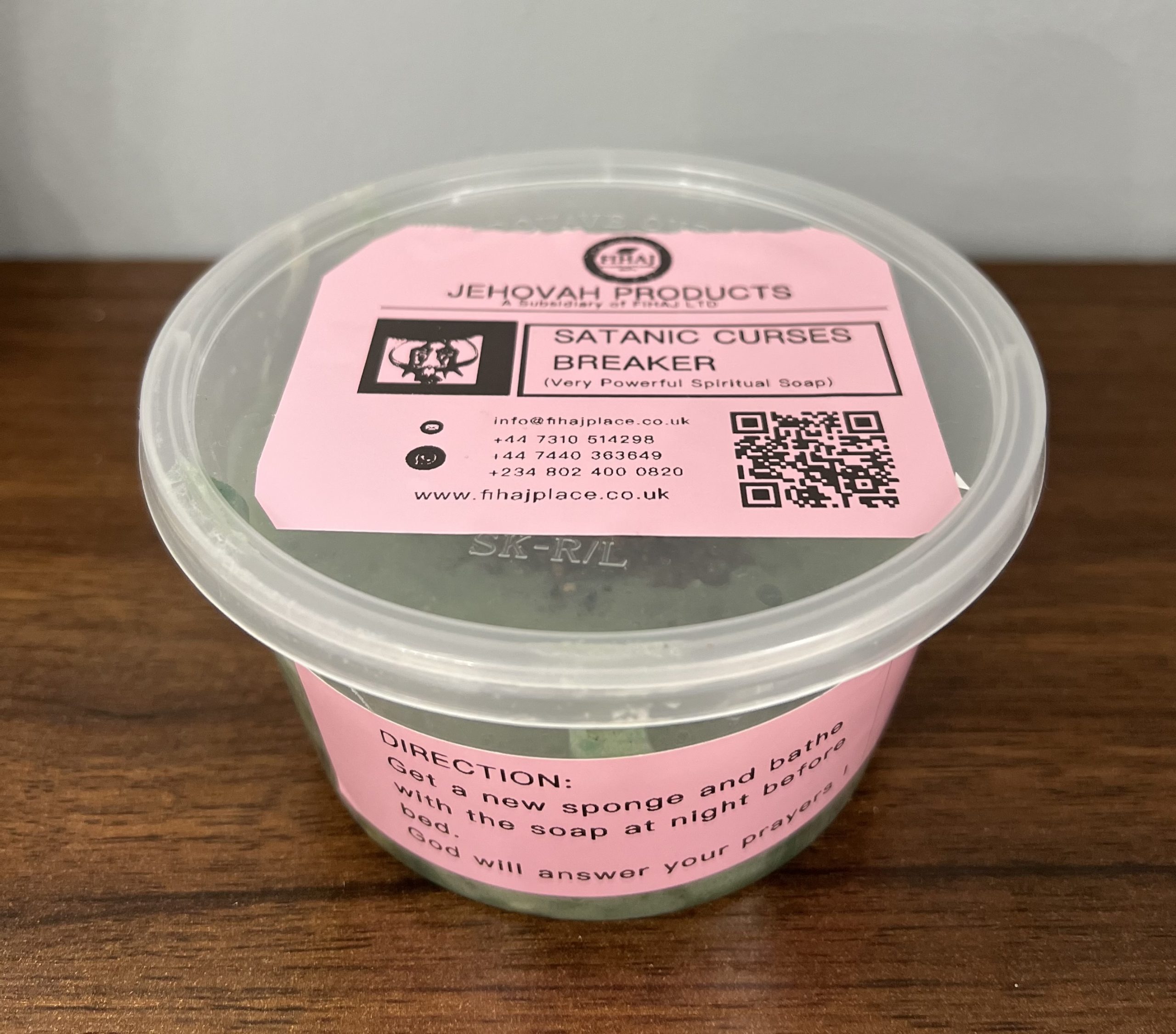 Satanic Curses Breaker Soap