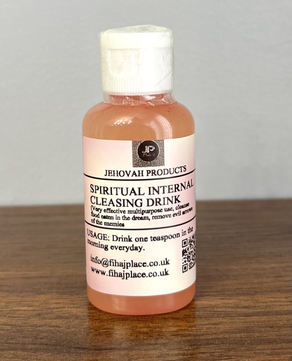 spiritual internal cleansing drink product display