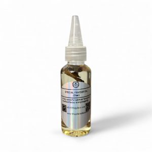 “Special Favour Oil – spiritual favour and prosperity oil with herbal ingredients in clear bottle”
